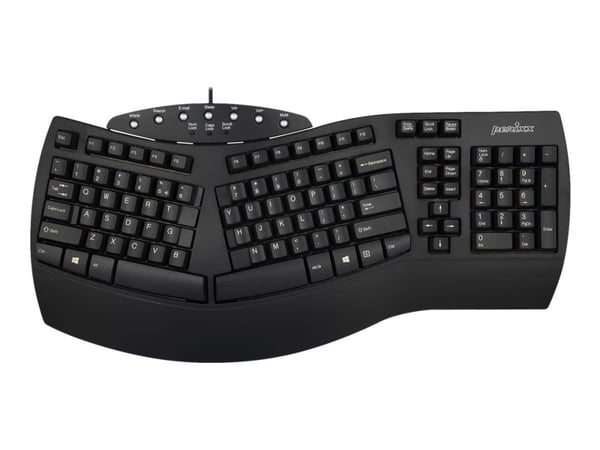 Perixx PERIBOARD-512 Classic - Tastatur - USB - USA - svart
