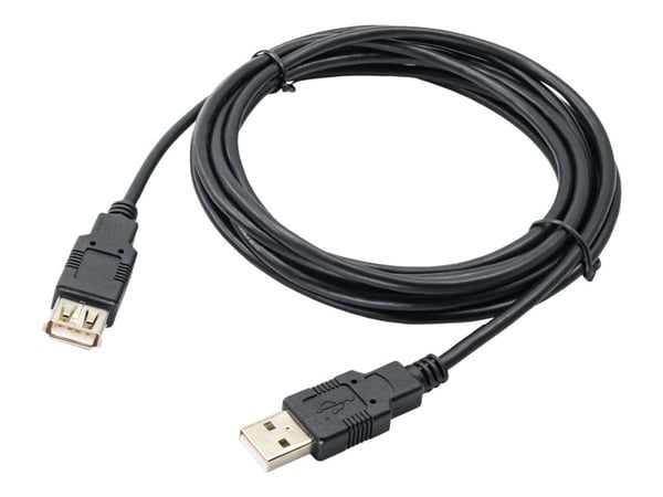 Akyga AK-USB-19 - USB-kabel - USB (hann) til USB (hunn) - USB 2.0 - 3 m - svart