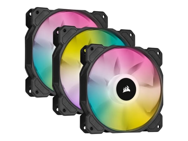 CORSAIR iCUE SP120 RGB ELITE - Sisäosa tuulettimella - 120 mm - valkoinen (3 kpl) CORSAIR iCUE SP120 RGB ELITE - Sisäosa tuulettimella - 120 mm - valkoinen (3 kpl)