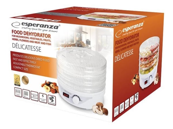 Esperanza DÉLICATESSE - Matdehydrator - 250 W