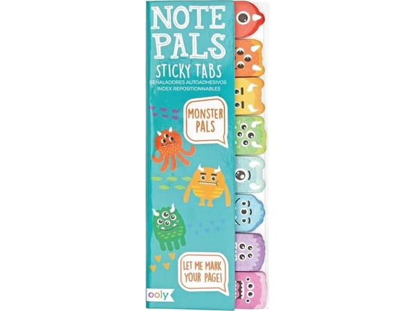 Fargerike ballonger Sticky Notes Monsters 120 klistrelapper |