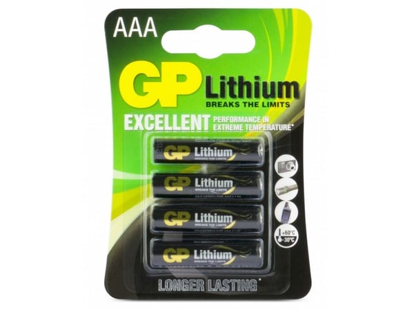 GP Primary Lithium 24LF - Batteri 4 x AA-type - Li-FeS2