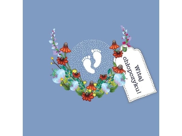 Clear Creation Swarovski firkantet kort CL3412 Fødsel Hei ch