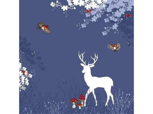 Swarovski square carnet CL3407 - hjort og fugler