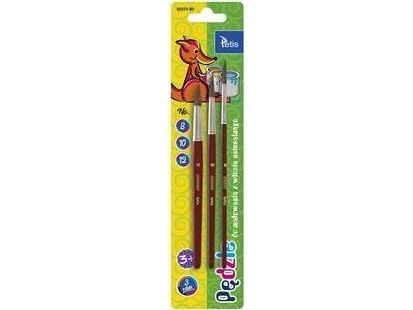 Tetis Round brushes (size 8,10,12) on a blister pack of 3 TETIS