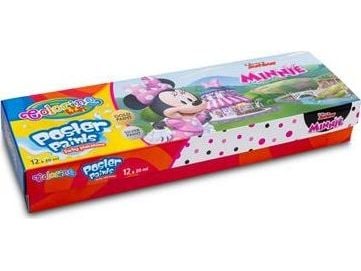 Affischfärg 12 färger 20 ml Colorino Kids Minnie Mouse