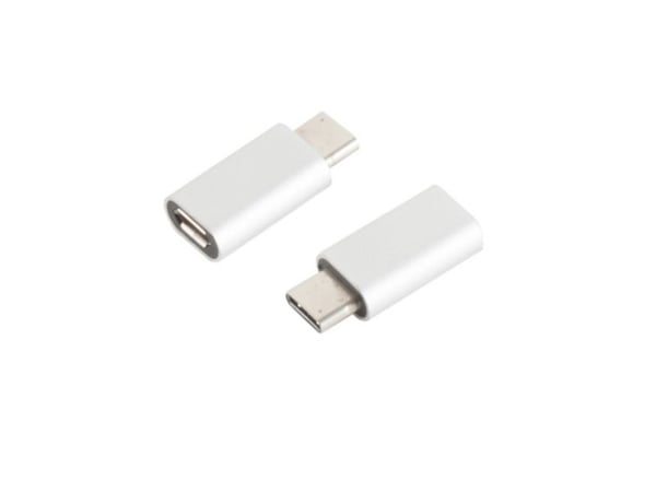 S-Conn 14-05017, USB 3.1 C, Micro USB 2.0 B, Sølv