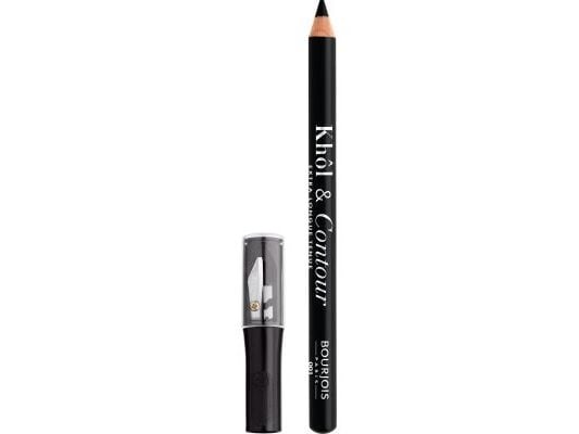Bourjois 2-in-1 Khol and Contour Eyeliner and Eye Pencil and Sharpener 1 Noir-Issime, 1.2g