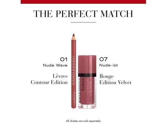 Bourjois Lèvres Contour Edition, ihon sävy, Nude Wave, pehmentävä, naiset, RICINUS COMMUNIS (CASTOR) SEED OIL, GLYCERYL RICINOLEATE, CAPRYLIC/CAPRI...