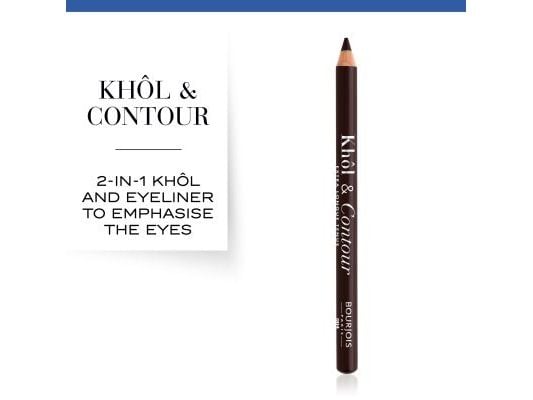 Bourjois Khôl & Contour, Kohl (kajal), Blyant, Brun, Brun-Dépendante, 1,2 g, Unisex