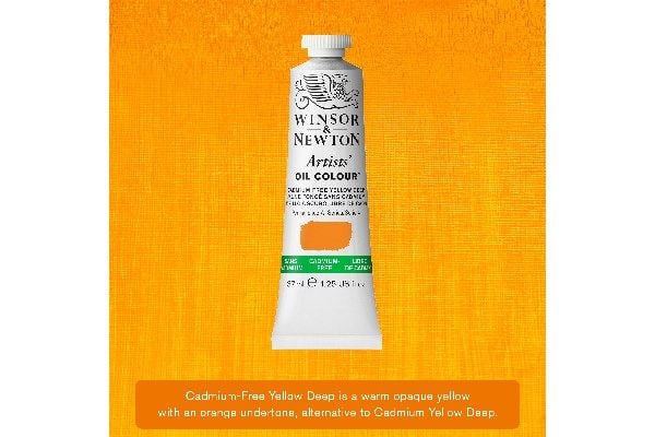 Artist's oil colour 37 ml kadmiumfri gul deep