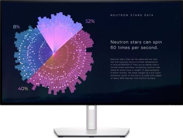 Dell UltraSharp U2722DE - LED-näyttö - 27" - 2560 x 1440 QHD @ 60 Hz - IPS - 350 cd/m² - 1000:1 - 5 ms - HDMI, DisplayPort, USB-C - 3 vuoden laajen...