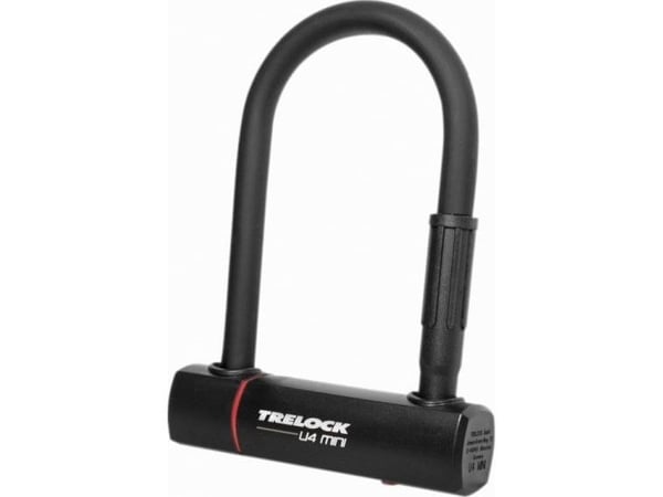 Trelock U4 Mini 83-152 ZB 401, U-lukko, Musta, Terästä, Terästä, 1,4 cm, Avain