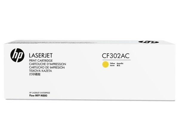 HP 827A Yellow Contract LaserJet Toner Cartridge, 32000 sider, Gult, 1 stykker