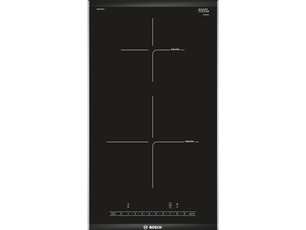 Bosch Serie | 6 PIB375FB1E - Induksjonskomfyrtopp - 2 plater - Nisje - bredde: 27 cm - dybde: 49 cm - med avfaset front- og baksideinnredning, - me...