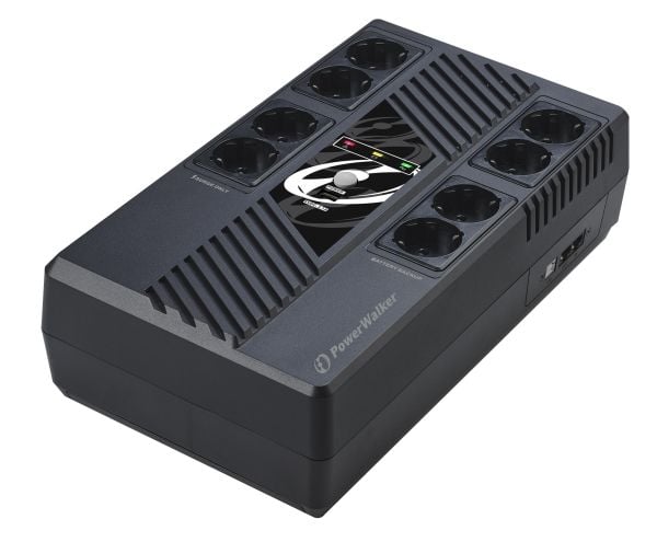 PowerWalker VI 800 MS - UPS - AC 230 V - 480 Watt - 800 VA - 9 Ah - USB - utgångskontakter: 8