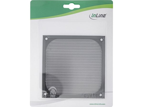 InLine 33370S, Alumiini, musta, 12 cm, 120 mm, 120 mm, 22 g