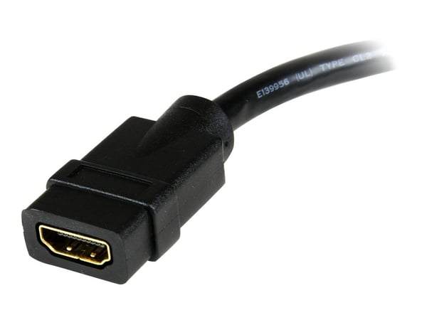 Startech 8in HDMI to DVI-D Video Cable Adapter - HDMI Female to DVI Male - HDMI to DVI Dongle Adapter Cable (HDDVIFM8IN) - Video adapter - HDMI hun...