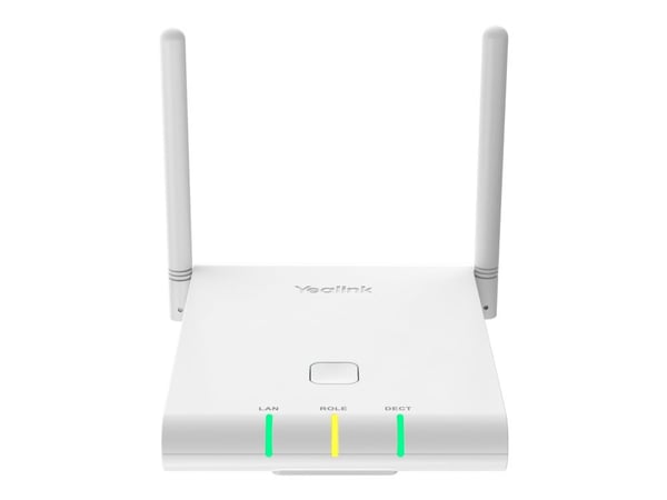 Yealink W90B - Trådløs telefonbasestasjon / VoIP telefonbasestasjon med anrops-ID - DECT\GAP - treveis anropskapasitet - SIP, SIP v2 - multilinjedr...