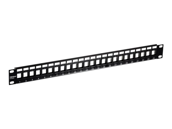 TRENDnet TC-KP24 - Pluggbord (blankt) - rackmonterbar - 1U - 19" - 24 porter