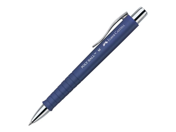 Faber-Castell POLY BALL - Kulspetspenna - blå - 0.5 mm - medel - indragbar