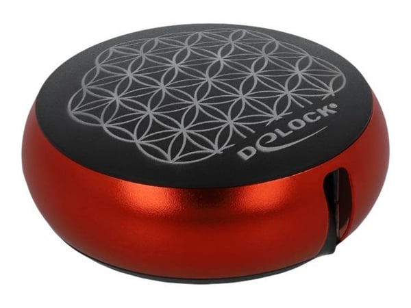 DeLOCK 85819, 0,92 m, USB A, USB C, USB 2.0, Musta, Punainen