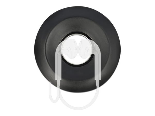 Delock Cableyoyo - Kabelspoler for øretelefon for kabler, øretelefoner - svart, hvit (en pakke 2)