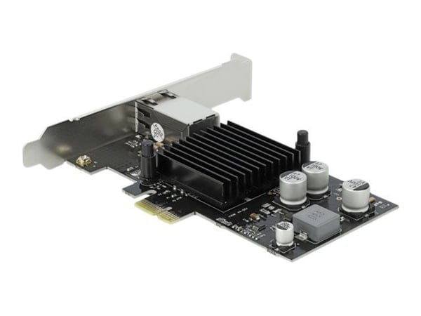Delock - Nettverksadapter - PCIe 2.1 lav profil - Gigabit Ethernet (PoE+) x 1