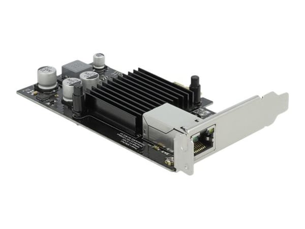 Delock - Nettverksadapter - PCIe 2.1 lav profil - Gigabit Ethernet (PoE+) x 1