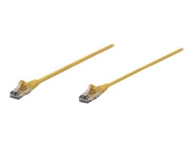 Intellinet Network Patch Cable, Cat6, 2m, Yellow, CCA, U/UTP, PVC, RJ45, Gold Plated Contacts, Snagless, Booted, Lifetime Warranty, Polybag - Kobli...