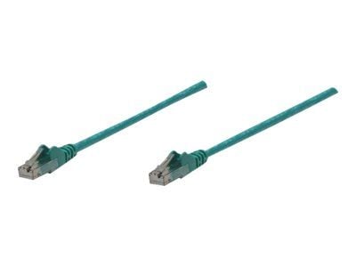 Intellinet Network Patch Cable, Cat6, 2m, Green, CCA, U/UTP, PVC, RJ45, Gold Plated Contacts, Snagless, Booted, Lifetime Warranty, Polybag - Koblin...