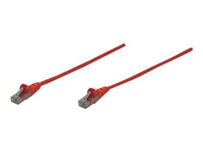 Intellinet Network Patch Cable, Cat6, 1.5m, Red, CCA, U/UTP, PVC, RJ45, Gold Plated Contacts, Snagless, Booted, Lifetime Warranty, Polybag - Koblin...