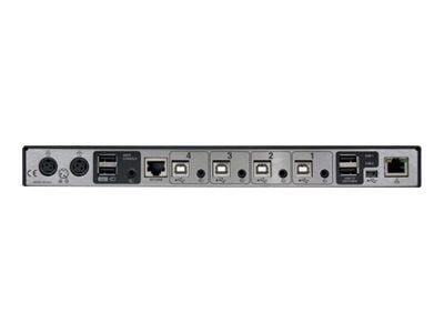 Adder CCS-PRO4 - Tastatur/mus/USB/lydbryter - 4 x tastatur/mus/USB/lyd - 1 lokalbruker - stasjonær