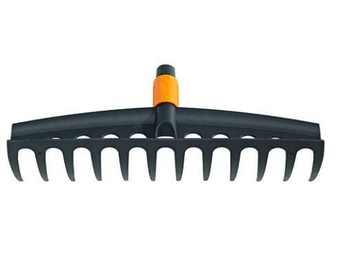 Fiskars 135051, Trädgårdsräfsa, Svart, Orange, Plast, 152 mm