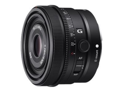 Sony SEL40F25G - Lins - 40 mm - f/2.5 G - Sony E-mount - för Cinema Line; a VLOGCAM; a1; a1 II; a6700; a7 IV; a7 V; a7C; a7C II; a7CR; a7R V; a9 III