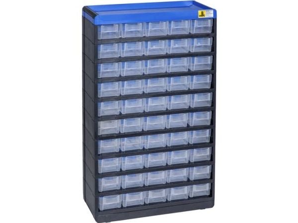 Allit 464660 Smådelmagasin VarioPlus Pro 53/100 (B x H x D) 300 x 525 x 135 mm Svart, Blå 1 stk