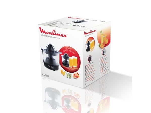 Moulinex Ultracompact PC120870 - Sitruspresse - 0.45 liter - 25 W - svart