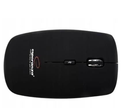 Esperanza Acrux - Mus - optisk - 4 knapper - trådløs - 2.4 GHz - USB trådløs mottaker - svart
