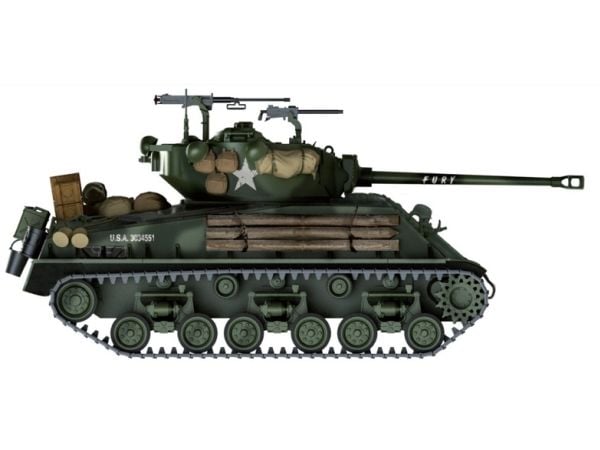 Carson M4A3E8 SHERMAN "FURY", 1:35, Monteringssett, Tank, M4 Sherman, Plastikk, Second World War
