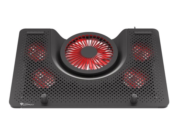 NATEC NHG-1411 Genesis kjølestativ for bærbare datamaskiner Iora 15.6-17.3, USB, LED, 5 ventiler.