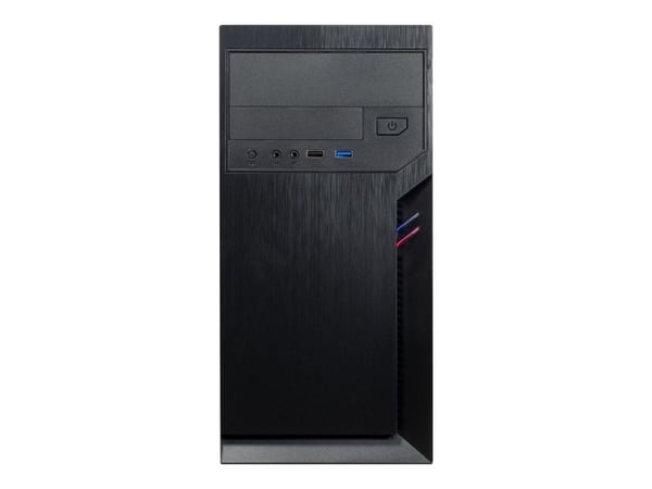 Inter-Tech IT-6502 Romea, Micro Tower, PC, Musta, mikro ATX, 14 cm, 29 cm
