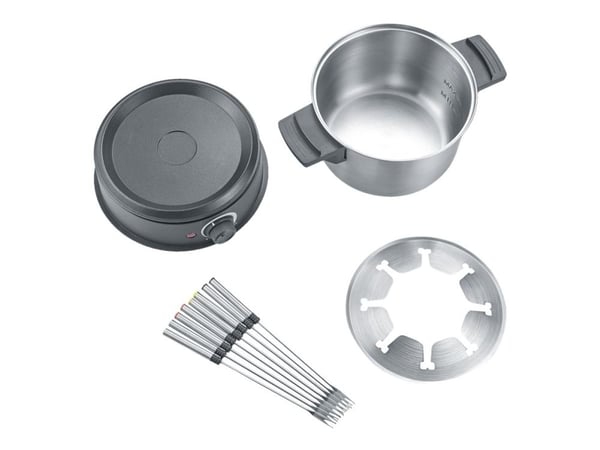SEVERIN FO 2470 - Fonduegryte - 1.4 liter - 1.5 kW - svart/rustfritt stål
