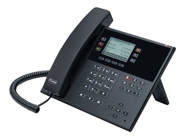 Auerswald COMfortel D-110 - VoIP-telefon med opkalds-ID - 3-veis opkaldskapasitet - SIP, RTCP, RTP, SRTP, SIPS - sorter
