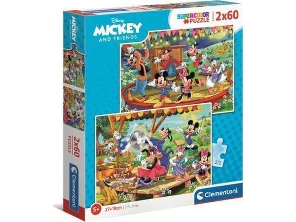 Clementoni Supercolor Disney Mickey And Friends, 60 stykker, Fjernsyn/ filmer, 3 år