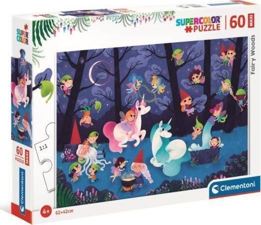 Clementoni puslespill 60 Maxi Fairy Woods 26468