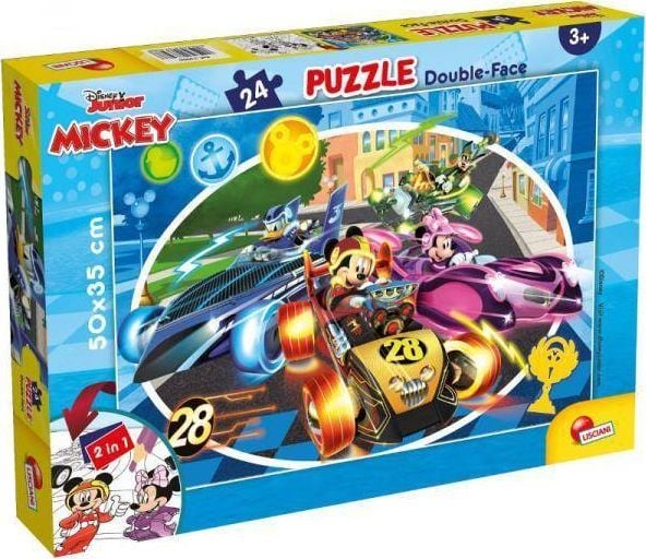 Lisciani Pussel dubbelsidigt 24 bitar Musse Mickey 73986