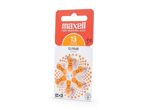 Maxell 790419, Engangsbatteri, Zink-luft, 1,45 V, 6 stykker, 5,4 mm, 7,9 mm