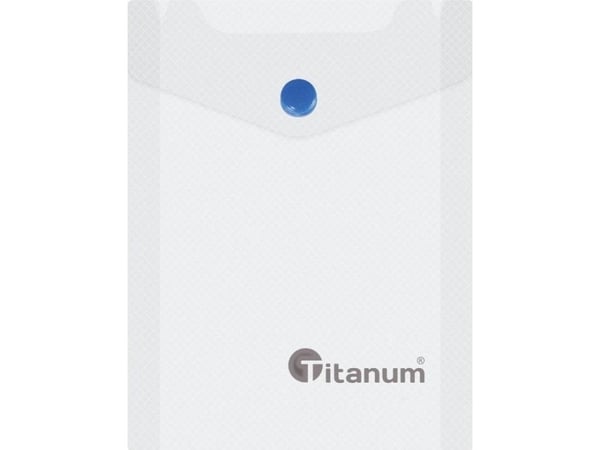 Titanum perm/A6-lommebok vertikal, klar