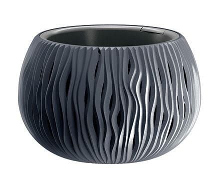 Prosperplast blomsterpotte Bowl Sandy antrasitt 37 cm (DSK370-S433)