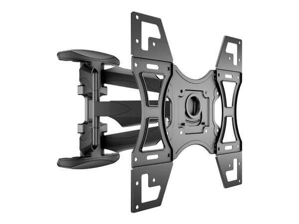 Multibrackets M VESA Flexarm Full Motion Dual - Brakett - for flatpanel - stål, plastikk - svart - skjermstørrelse: 40"-70" - veggmonterbar